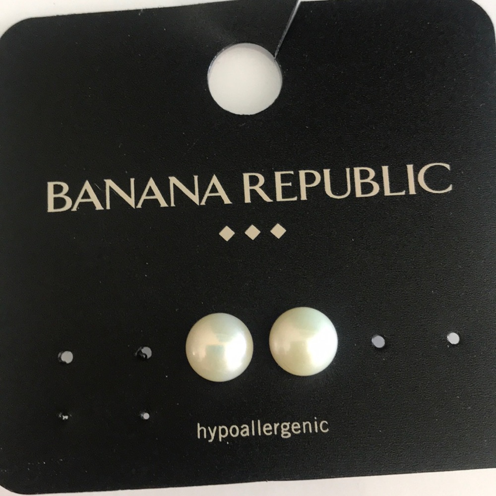 Faux pearl earrings